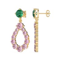Open Pear Dangling Drop Earrings