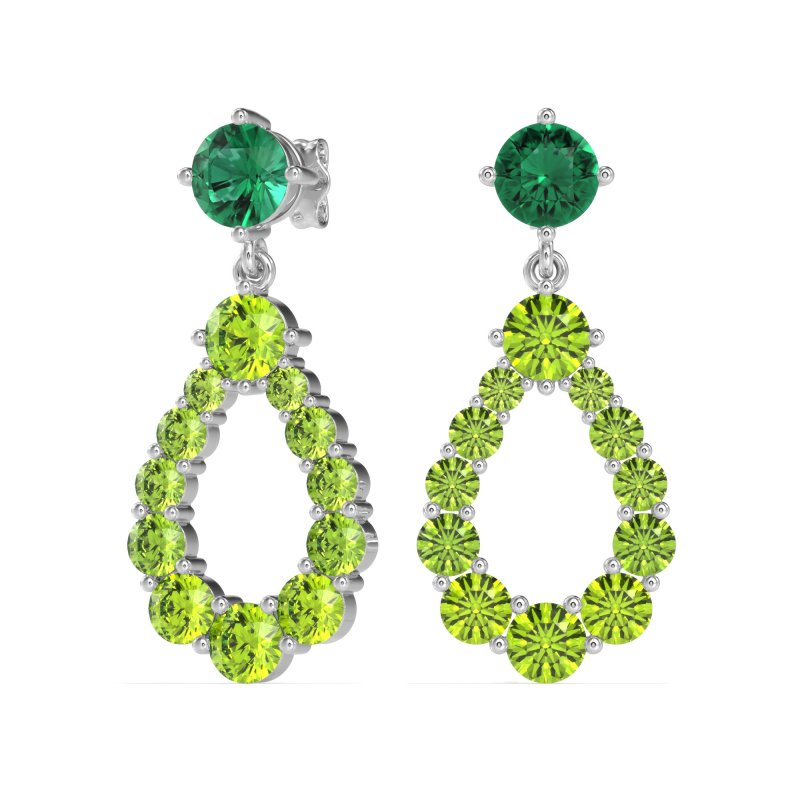 Open Pear Dangling Drop Earrings