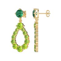 Open Pear Dangling Drop Earrings