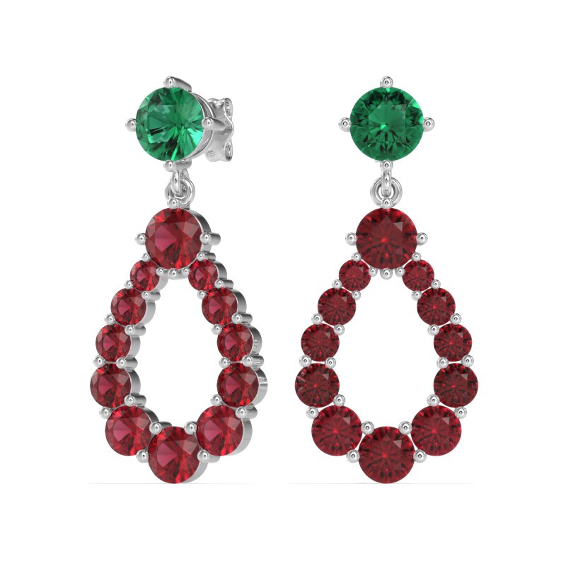 Open Pear Dangling Drop Earrings