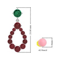 Open Pear Dangling Drop Earrings