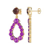 Open Pear Dangling Drop Earrings
