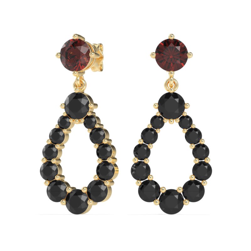 Open Pear Dangling Drop Earrings