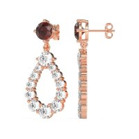 Open Pear Dangling Drop Earrings