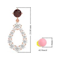 Open Pear Dangling Drop Earrings