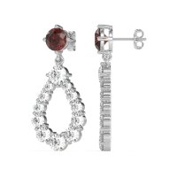 Open Pear Dangling Drop Earrings