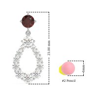 Open Pear Dangling Drop Earrings