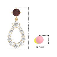 Open Pear Dangling Drop Earrings