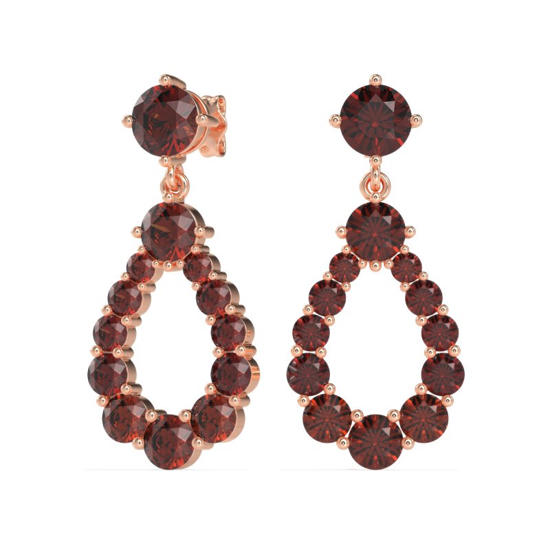Open Pear Dangling Drop Earrings