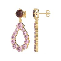 Open Pear Dangling Drop Earrings