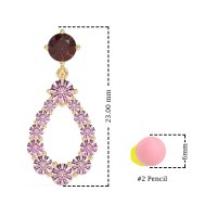 Open Pear Dangling Drop Earrings