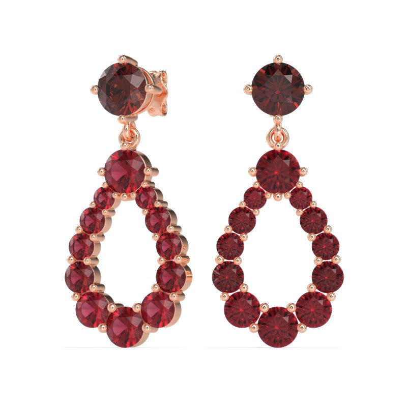 Open Pear Dangling Drop Earrings