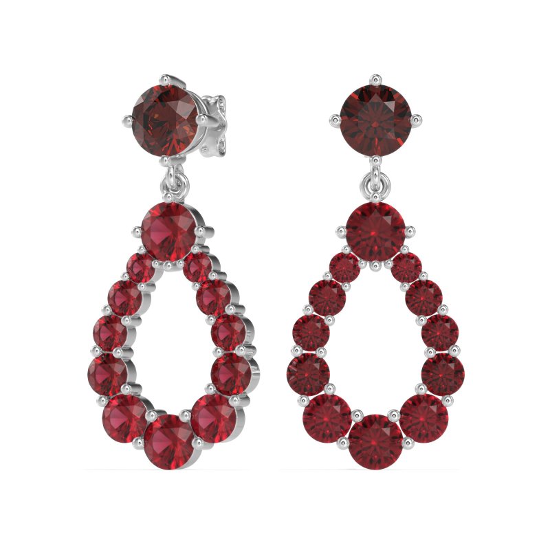 Open Pear Dangling Drop Earrings