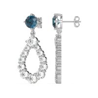 Open Pear Dangling Drop Earrings