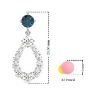 Open Pear Dangling Drop Earrings