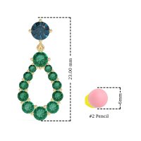 Open Pear Dangling Drop Earrings