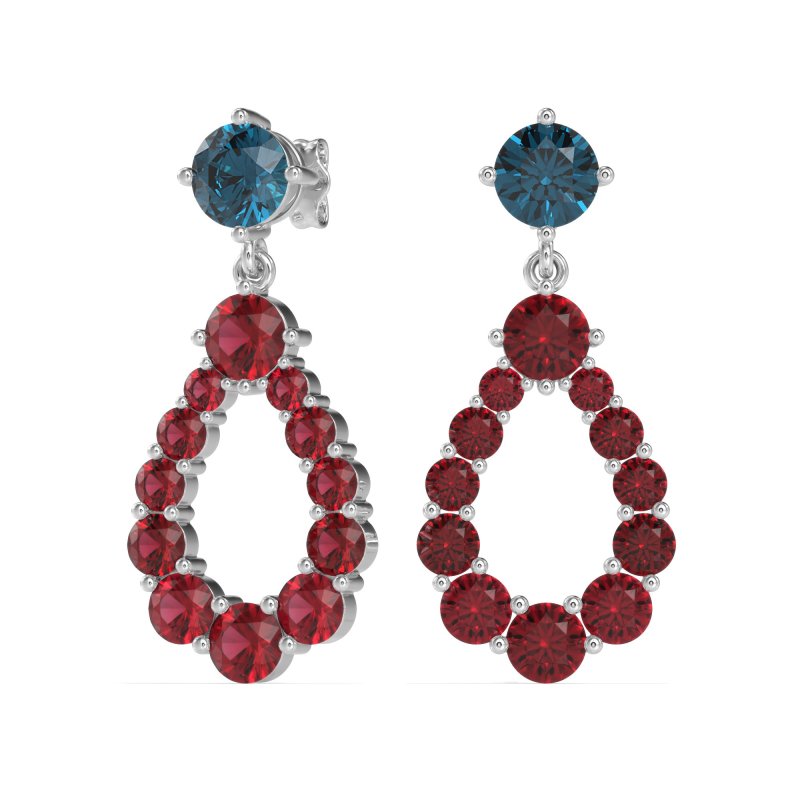Open Pear Dangling Drop Earrings