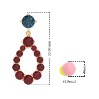 Open Pear Dangling Drop Earrings