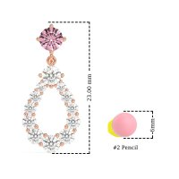 Open Pear Dangling Drop Earrings