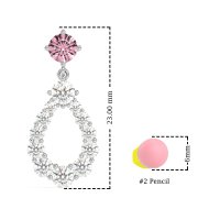 Open Pear Dangling Drop Earrings