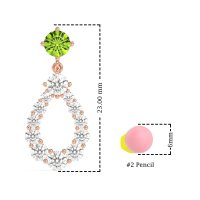 Open Pear Dangling Drop Earrings