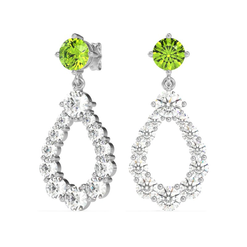 Open Pear Dangling Drop Earrings