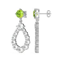 Open Pear Dangling Drop Earrings