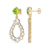 Open Pear Dangling Drop Earrings