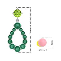 Open Pear Dangling Drop Earrings
