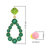 Open Pear Dangling Drop Earrings