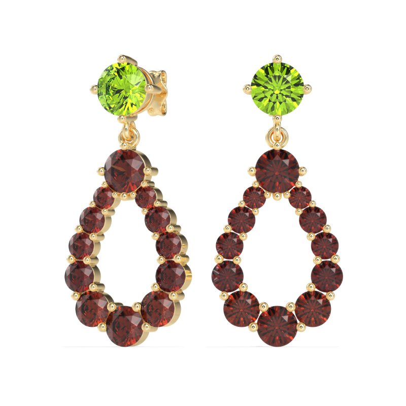 Open Pear Dangling Drop Earrings