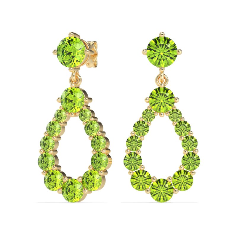 Open Pear Dangling Drop Earrings