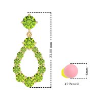 Open Pear Dangling Drop Earrings
