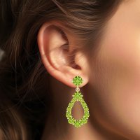 Open Pear Dangling Drop Earrings