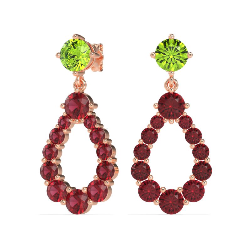 Open Pear Dangling Drop Earrings