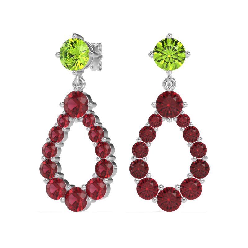 Open Pear Dangling Drop Earrings
