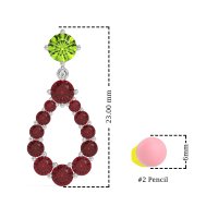 Open Pear Dangling Drop Earrings