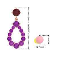 Open Pear Dangling Drop Earrings