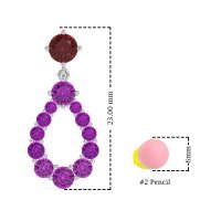 Open Pear Dangling Drop Earrings