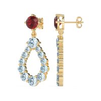 Open Pear Dangling Drop Earrings