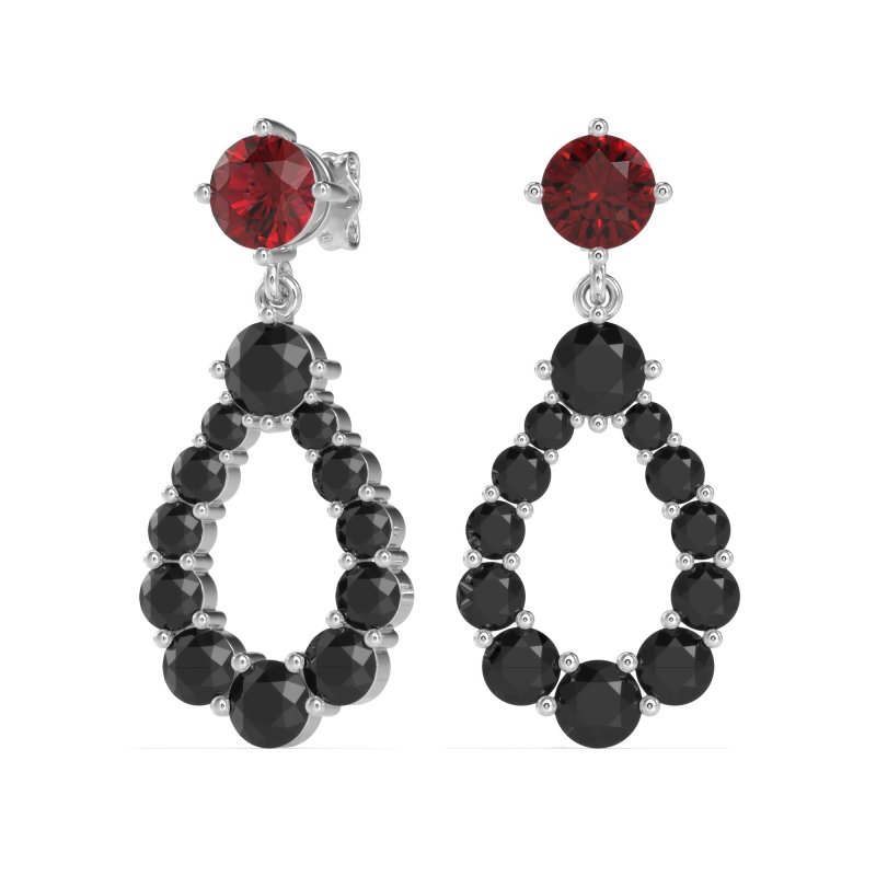 Open Pear Dangling Drop Earrings