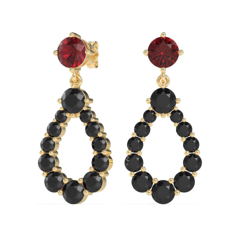 Open Pear Dangling Drop Earrings