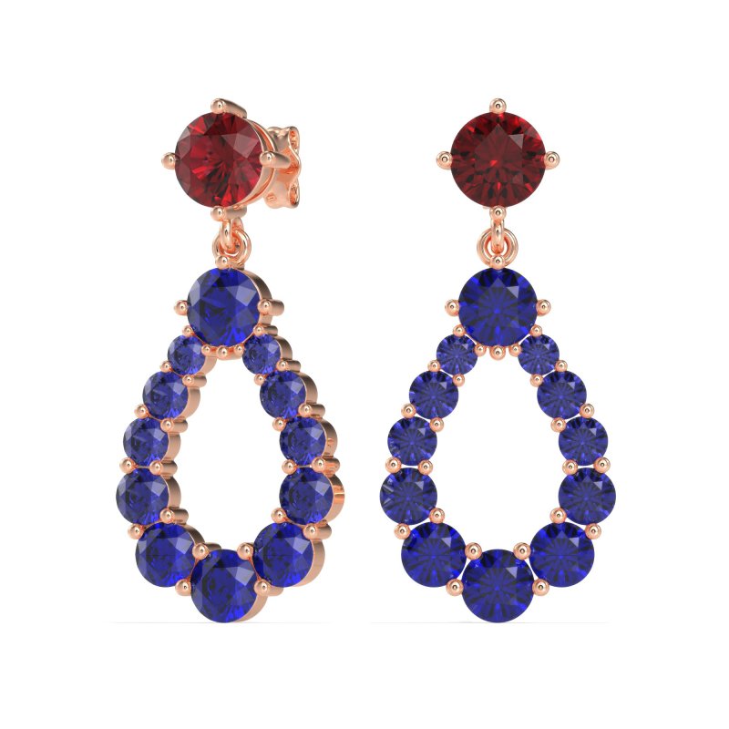 Open Pear Dangling Drop Earrings
