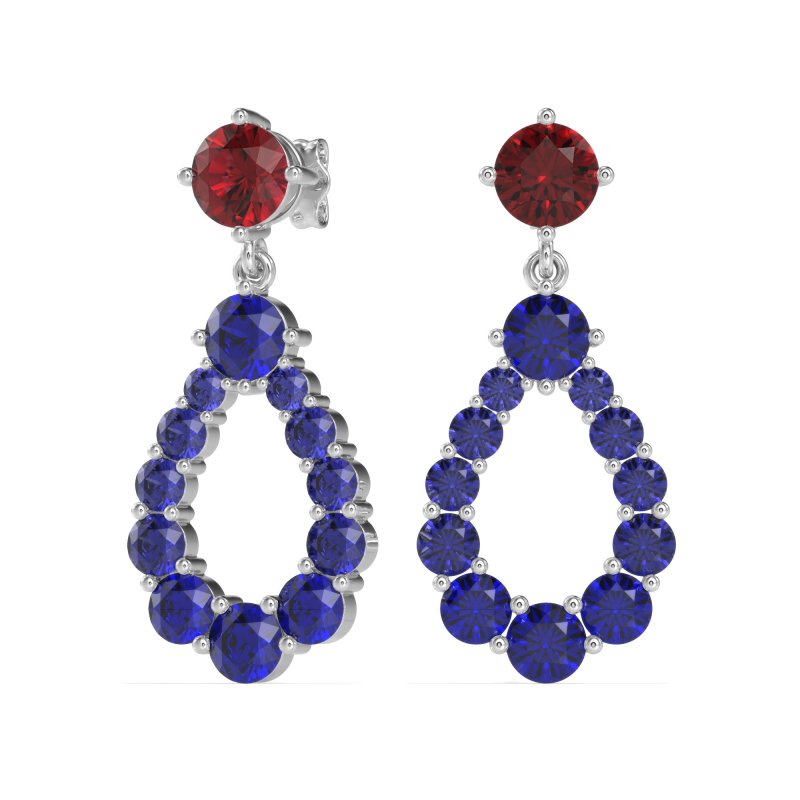 Open Pear Dangling Drop Earrings