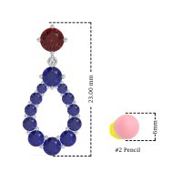 Open Pear Dangling Drop Earrings