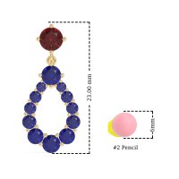 Open Pear Dangling Drop Earrings