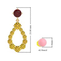 Open Pear Dangling Drop Earrings