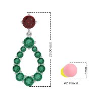 Open Pear Dangling Drop Earrings