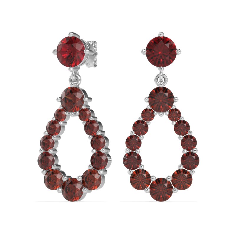 Open Pear Dangling Drop Earrings