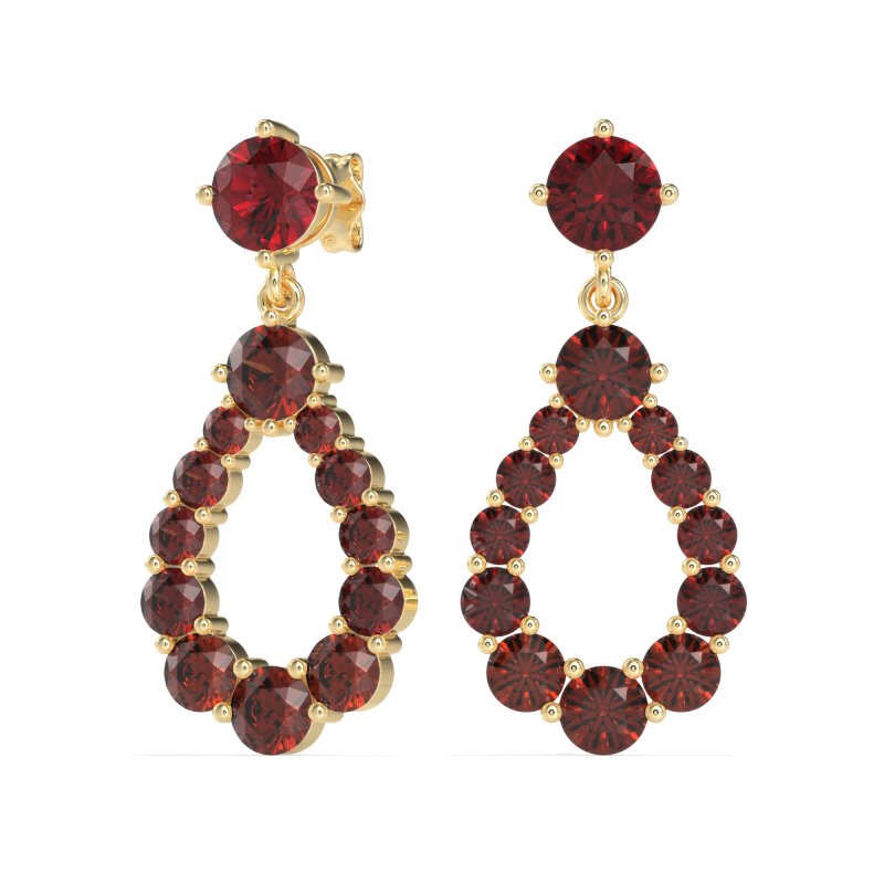 Open Pear Dangling Drop Earrings